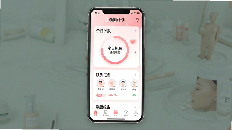 ����һ�Ÿ������ȵ��ƶ���Ӧ�ý���ȫ��ͼ������Ϊ�����ռƻ���APP��ҳ������������������ʾƷ��Logo���м�����չʾ�����ջ��������Ȼ��롰���ʱ��桱��Ƭ���ײ�Ϊ��������������������µĵ���ɫ���ɫ���䣬UI��Ʊ�ƽ�����ִ���ϸ�ڴ�����͵Ĺ�ӰЧ��������4K���ɾ��޶���Ԫ�أ����������ɼ�