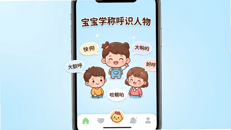 软件全貌展示,主体为手机屏幕界面,布局清晰,排版整洁,风格温馨可爱,细节丰富,画质高清,干净,无多余元素,包含文字