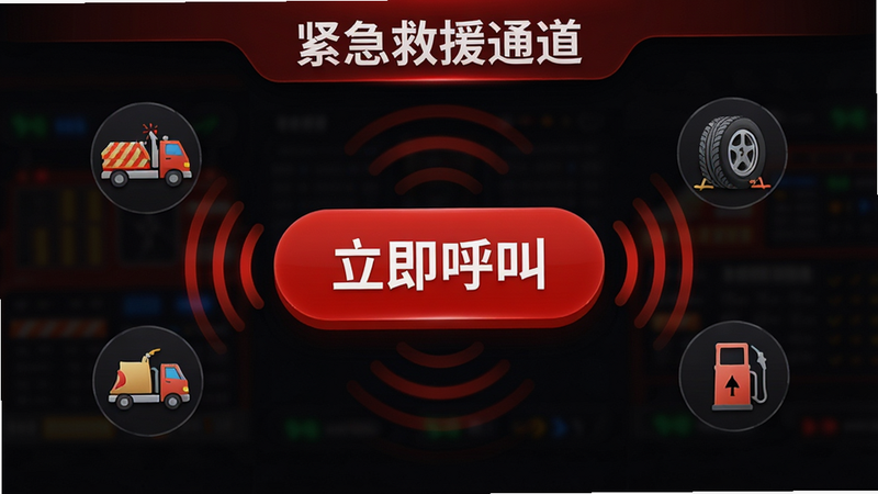 ����Ϊ������Ԯ���н��棬��������Ϊ��Ŀ�ĺ�ɫ��ť���������С�����Χ�������ϳ�����̥�����͵Ⱦ�Ԯ����ͼ�꣬����Ϊ��ɫ����ģʽ���ϸ�ڴ����źŲ��ƶ���Ч�������ʸ��壬�ɾ��޶���Ԫ�أ��������ݰ�����������Ԯͨ����