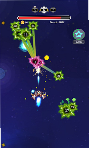 Space Cruises :Shooting game 安卓版 游戏截图 操作界面