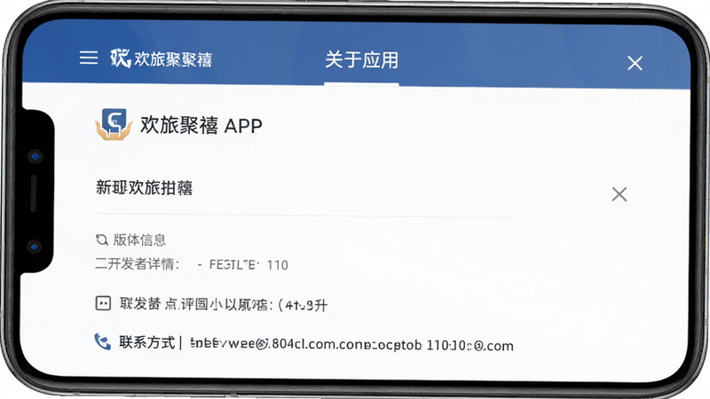 ����Ϊ���þ���APP����ҳ�棬������ʾ�汾��Ϣ�뿪�������飬�Ű��׼�淶�����������ʽ��ϸ�ڰ�����˾Logo����ϵ��ʽ�������������ɾ������ְ���������Ӧ�á�