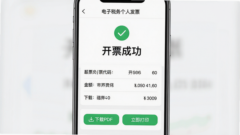 ����Ϊ������˰����˷�Ʊ��APP�еĿ�Ʊ�ɹ�ҳ�棬�����Ϸ���ʾ��ɫ�Թ��롰��Ʊ�ɹ������֣��·��г���Ʊ���롢���ȹؼ���Ϣ���Ű洹ֱ���У����Ϊ������ˬ�İ�ɫ������ϸ�ڰ���������PDF���롰������ӡ����ť�����ʸ��壬�ɾ��޶���Ԫ��