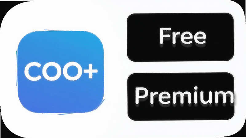 COO+应用图标与价格标签组合图,左侧为蓝色的COO+ Logo,右侧显示