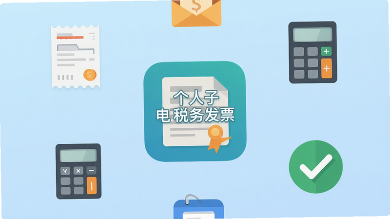 主体为手机界面截图,背景为浅蓝色渐变,中心显示