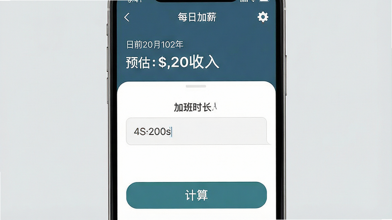 һ�Ÿ����ֻ���Ļ��ͼ������Ϊ��ÿ�ռ�н��APP�����棬����������������ʾ��ǰ������Ԥ�������룬�м�����Ŀ�ļӰ�ʱ������򣬵ײ��Ǽ��㰴ť���Ű����ִ�������ƽ����ϸ�ڴ���ʾ����ͼ��������ã������������޶���Ԫ�أ��ɾ�����