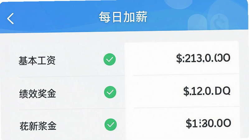 ��ÿ�ռ�н��APP��н�ʹ����б�ҳ���������Ϊ��Ŀ�б��硰�������ʡ�������Ч���𡱣��Ҳ���ʾ��Ӧ���������ҷ�����������¼�Լ��ϸ�ڴ�����ɫ�Թ�ͼ���ʾ��ȷ�ϣ�������������ˮӡ