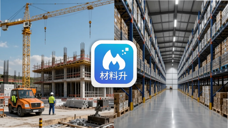 多个行业应用场景的拼接图,左侧为建筑工地,右侧为现代化仓库,中间以