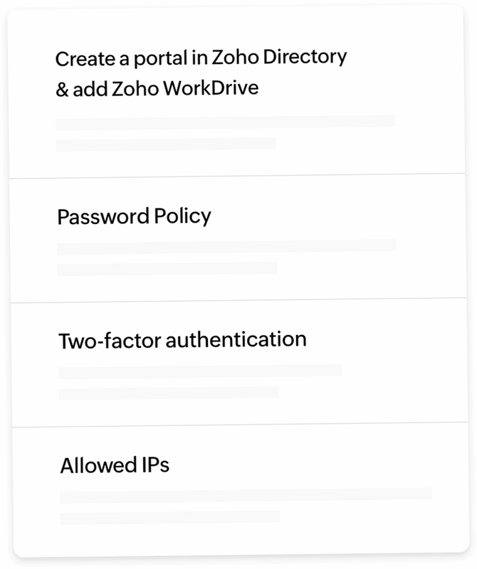 Zoho WorkDrive 安卓版 安全功能介绍