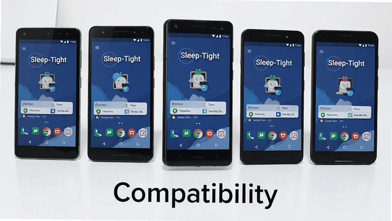 ��̨��ͬƷ�ư�׿�ֻ�����չʾ����Ļ����ʾSleep-TightӦ�ý��棬����Ϊ��Լ��ɫ���棬ͻ��Ӧ�õĿ��豸�����ԣ���Ʒ��Ӱ��񣬹��߾��ȣ���Ӱ��Ȼ�����ֱ�ע��