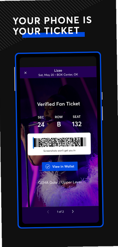 Ticketmaster 安卓版 操作界面 预览图