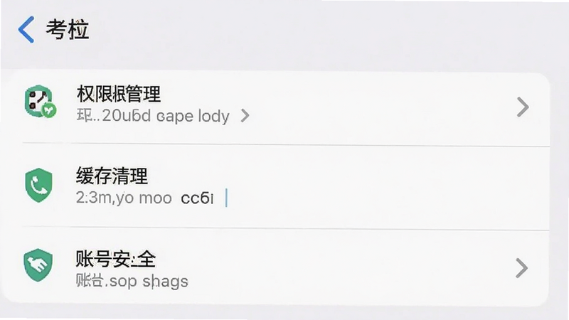 考拉Live应用设置界面预览,显示权限管理、缓存清理、账号安全等选项列表,布局简洁,风格为系统设置UI,画质清晰,无多余元素,干净