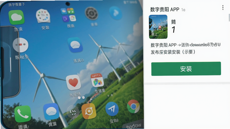 ���ֹ���APP�ڰ�׿�ֻ��ϵİ�װ����ʾ��ͼ����ʾ����װ����ť������Ϊ�ֻ����棬���ּ�࣬���дʵ�����壬��ˮӡ