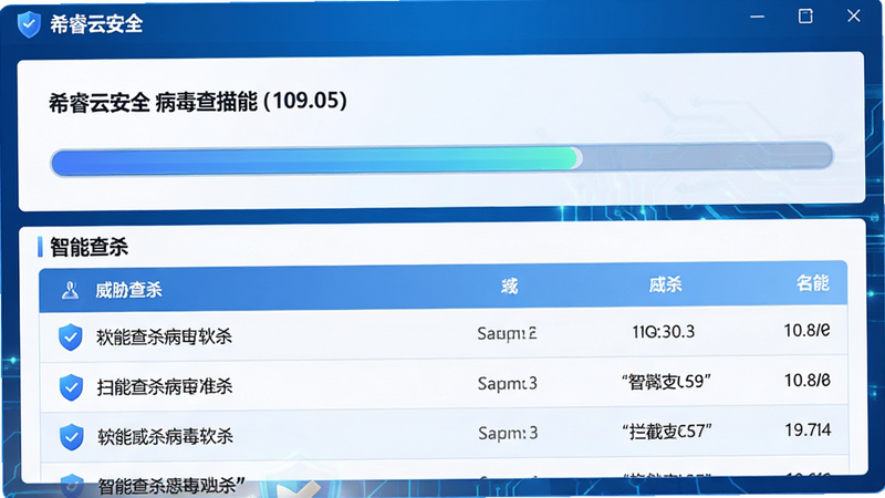 ϣ��ư�ȫ ������ɱ���ܽ��棬����Ϊɨ�����������в�б����������½ṹ���ϲ���ʾɨ��״̬���²��г������صĶ����������ƣ��Ű����룬���Ƽ�����ɫ����ϸ����ʾ��ȫ����ͼ�꣬�����������ɾ����޶���Ԫ�أ�����