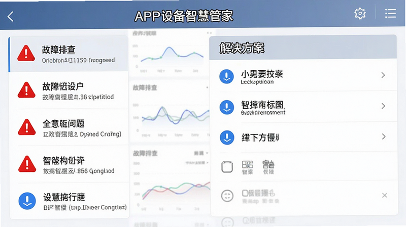 ����Ϊ���豸�ǻ۹ܼҡ�APP�Ĺ����Ų���棬����Ϊ��������б��Ҳ������������ʵ�����壬ϸ��չʾ��ɫ��ʾͼ������ɫ��ʾͼ�꣬�����������޶���װ��
