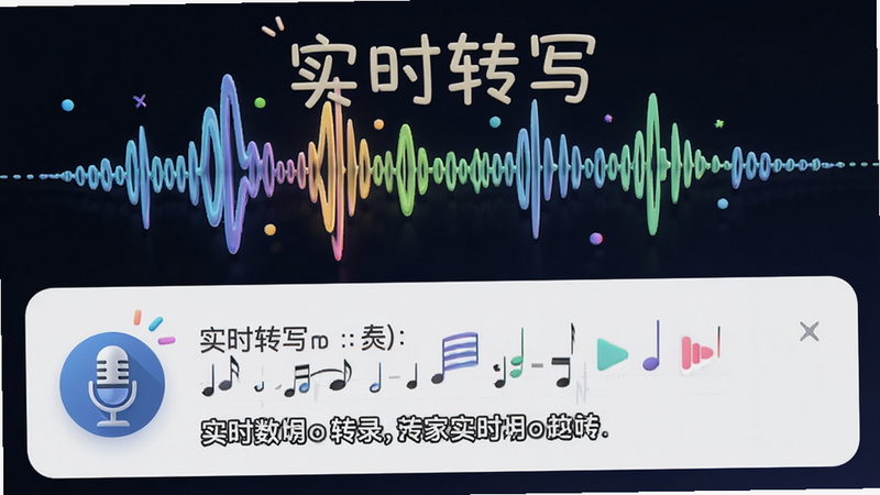 ����Ϊ�������ζ���������תд���棬����Ϊ��̬Ч��չʾ������������������·�ʵʱ��ʾת¼���֣�����������ã�ϸ�ڴ�����˷�ͼ�꣬�����������ɾ����������֡�ʵʱתд���������޶���Ԫ��