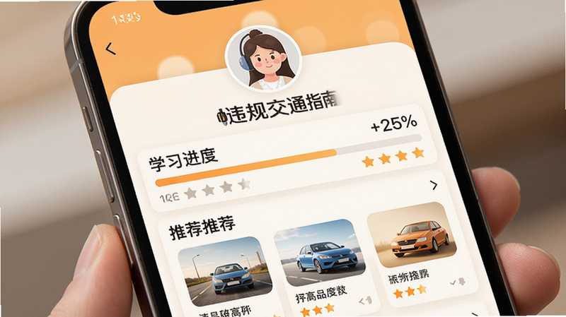 ����Ϊ��Υ�潻ָͨ�ϡ�APP�ĸ������Ľ��棬�����Ϸ�Ϊ�û�ͷ���·�Ϊѧϰ���������Ƽ��б����Ű��࣬�����ܰ��ϸ�ڰ������Ȱٷֱ����Ǽ����ۣ������������ɾ����޶���Ԫ��