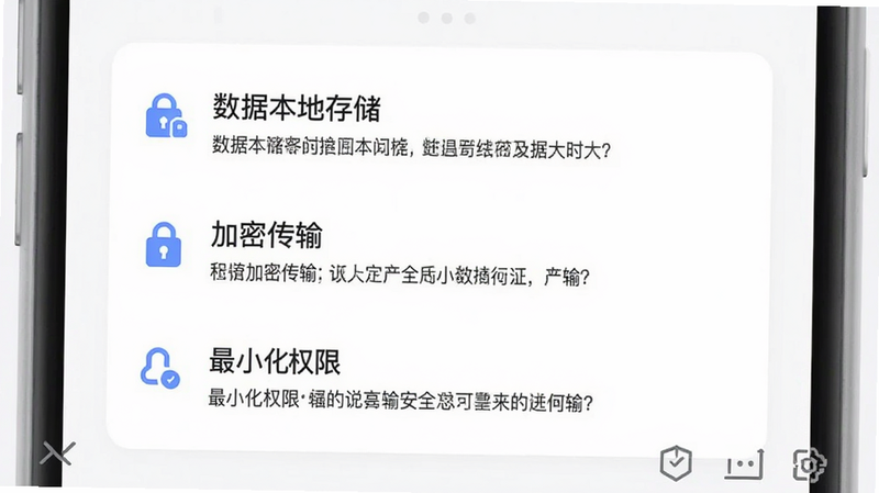 XY�ռ�App����˽����ҳ���ͼ���ص���ʾ�����ݱ��ش洢���������ܴ��䡱�͡���С��Ȩ�ޡ��������Ϊ���İ�ɫ��Ƭ�����������׶������ݰ�ȫ�ɿ������θУ�����ִ���Լ