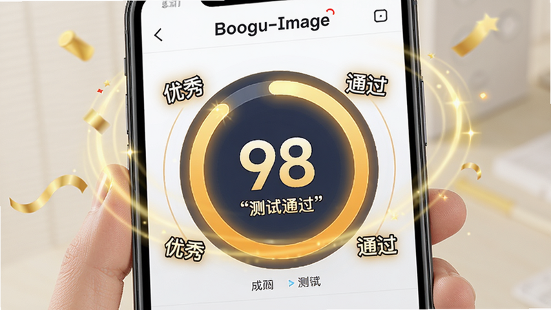 Boogu-Image: ����Ϊ�ֻ���Ļ��ʾ�ɼ�����ҳ������Ϊ����Բ�ν�������ʾ98�֣���Χ���ơ����㡱����ͨ�����������Ű���Ŀ�����ϲ��ɹ��У�ϸ�ڰ�����ɫ��Ч�������������ɾ����޶���Ԫ�أ����ּ�����