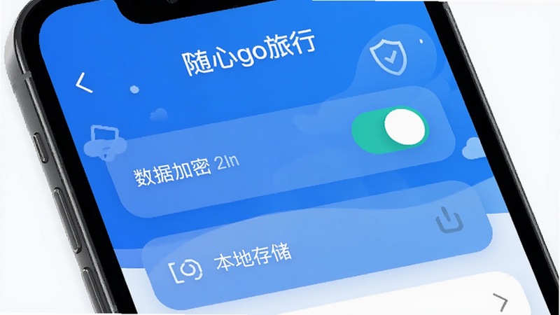 ������go���С�App����˽���ý��棬��ʾ���ݼ��ܿ��غͱ��ش洢ѡ����������ˣ��������ȫ����˽�����������ɫ��Ϊ�����������θУ�����UIչʾ���޶�������