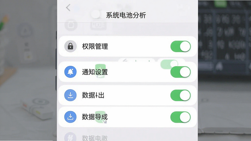 ��ϵͳ��ط�����App�����ý���Ԥ��ͼ������Ϊ�б�ʽ�����������Ȩ�޹���������֪ͨ���á��������ݵ������ȣ�������������ͼ������������Լ�ִ������ֱ�ע׼ȷ��ϸ�ڴ��п��ذ�ť״̬��ʾ�����ʸ���ɾ�