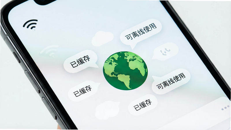 �ֻ���ʾ����ģʽ���棬���Ͻ���Wi-Fi�Ͽ�ͼ�꣬��Ļ������һ����ɫ�ĵ���ͼ�꣬��Χ�����š��ѻ��桱����������ʹ�á���״̬��ʾ���ݣ�������࣬ɫ�����£�����ϸ��