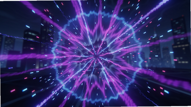 ������ Neon War ��Ϸ�ڵı�ը��Ч��д������Ϊ����״��ͼ���Ű�۽������ı����㣬���Ϊ���������޺�磬ϸ�ڰ�����ɫ����ɫ��֯�ĹⲨ���ɽ������������Լ�����ģ���ĳ������������ʳ��壬�ɾ����޶���Ԫ��