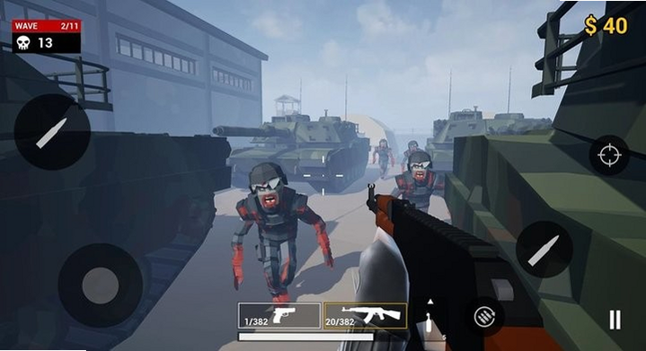 Hero Shoot: Zombie Apocalypse 安卓版 武器改装界面