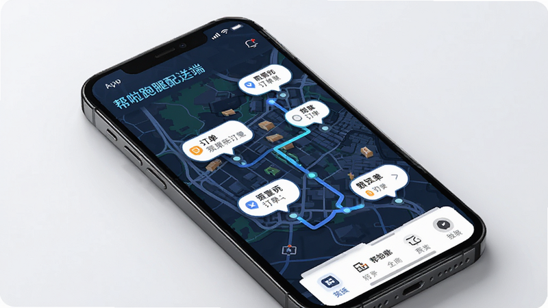 ����Ϊ�����������Ͷ�App�Ķ���ƥ����棬����չʾ��ͼ�붩�����ݣ����Ƽ��У�ϸ��չʾ·�����ߣ������������ɾ�����
