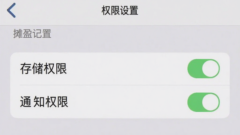 ����Ϊ�ֻ����ý����ͼ��չʾ̯ӯ��APP��Ȩ�޹���ҳ�棬����Ϊ�б���ʽ��������ʾ