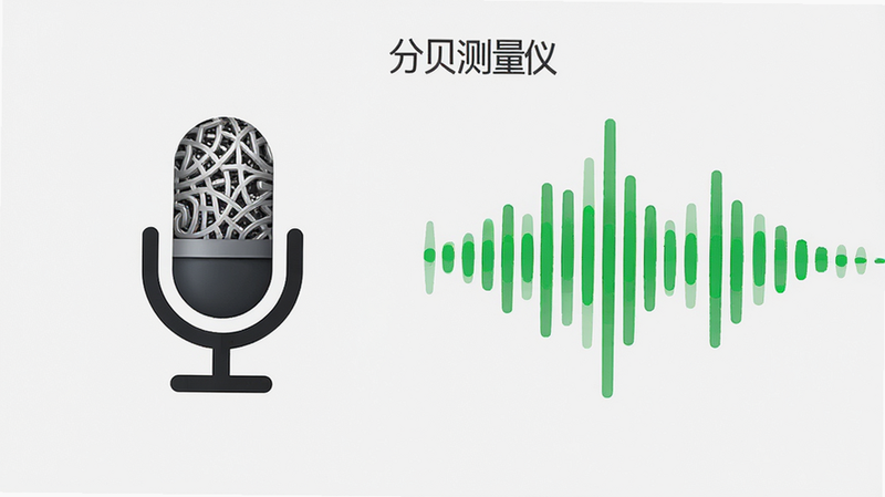 主体为手机麦克风特写与声波可视化效果,布局左右分布,左侧为麦克风图标,右侧为绿色声波条,风格为极简主义,细节丰富,画质超清,干净,文字显示