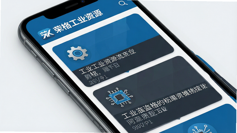 һ�Ÿ������ƶ�Ӧ�ý���չʾͼ������Ϊ���ٸ�ҵ��Դ��APP��ҳ������������������������ʾ���ٸ�ҵ��Դ��Logo���м����ٲ���ʽ�Ĺ�ҵ��Ѷ��Ƭ���������֡���·��ȹ�ҵԪ��ͼ�꣬��ɫ���ÿƼ�������ң�������ִ���ϸ�ڷḻ������4k���ɾ����޶���Ԫ��