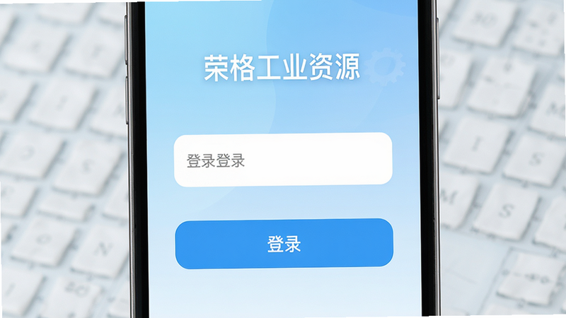 ���ٸ�ҵ��Դ��APP��¼���棬��ʾ�����͡���¼����ť������Ϊǳ��ɫ���䣬�����࣬��������������ִ���ϸ��ƽ�������ʼ��ߣ��ɾ����޶���Ԫ��