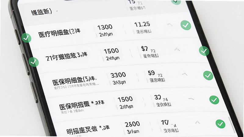 ����Ϊҽ���˵��б����棬��ʾ������¼������Ϊ��ɫ������Ϊ�б���ʽ���Ű����룬������£�ϸ�ڴ�����ɫ�Թ�ͼ�꣬���ʾ�ϸ���ɾ������ְ���ҽ����ϸ