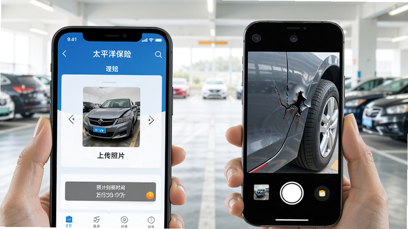 չʾ��̫ƽ���ա�APP����ҳ�棬�������ֻ���Ļ��ʾ���ϴ���Ƭ���͡�Ԥ�Ƶ���ʱ�䡱��ʾ���Ա߷���һ���������㳵����΢�в�ۼ����ֻ�������Ϊ������ͣ������������ͣ�ͻ�������Ƽ��У�������Ӱ�����ʵ������ԭ