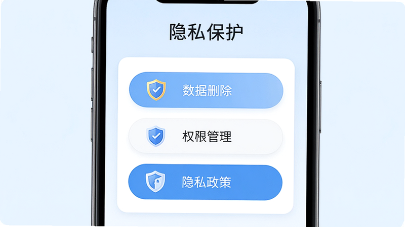 ����ѧ�顱APP����˽���Ľ��棬��ʾ������ɾ��������Ȩ�޹������͡���˽���ߡ�����ѡ�ť������Ϊ����ɫ�����־��п�Ƭʽ�����ȫ���ţ�ϸ�ڴ��ж���ͼ�꣬���ʸߣ��ɾ����޶���Ԫ�أ����֡���˽�������ڱ���