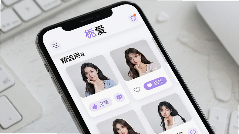 һ��չʾ���ٰ���APP������ĸ���UI���ͼ������Ϊ�ֻ���Ļ������������������ʾ���ٰ���Logo���м�չʾ��ѡ�û���Ƭ���Ű����࣬���Ϊ���¼�Լ�İ�ɫ�������䵭��ɫ��׺��ϸ�ڷḻ���������ް�ť������ͼ�꣬����8k���ɾ����޶���Ԫ��