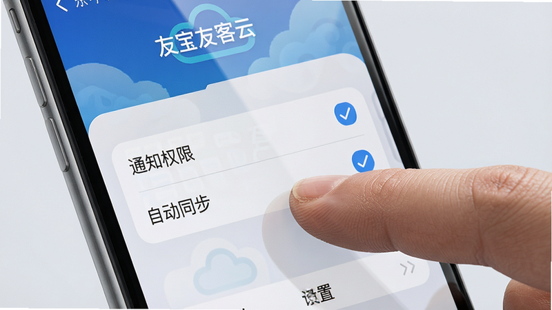 һ���ֻ�����ʾ��ͼ����ʾ��ָ���ڵ�����ѱ��ѿ��ơ�APP�����ò˵�����Ļ������ʾ��֪ͨȨ�ޡ��͡��Զ�ͬ����ѡ���ѡ������Ϊ��͵�ǳ��ɫ�����־۽���Ļ���룬�Ű��࣬���дʵ��ϸ�ڰ�����ָ��������Ļ���⣬���ʸߣ������ұ���