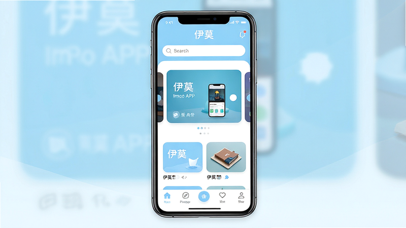 ����:��Ī�ֻ�Ӧ�ý���ȫ��ͼ������:����չʾ�ֻ���Ļ����Ļ����ʾ��ĪAPP��ҳ�������������������м��ֲ�ͼ��Ƭ���ײ����������Ű�:����ִ���񣬷��:��ƽ��UI��ƣ�ϸ��:����ɫ���Ե����Ͱ�ɫΪ����ͼ�������ɼ����������ݰ���'��Ī'����������:����8K���ɾ����޶���Ԫ�أ���ˮӡ