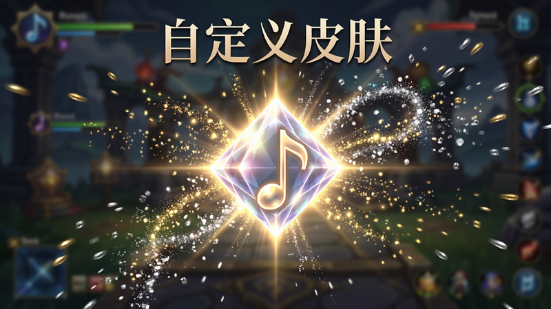��������ϷƤ��չʾ���棬�м���һ���������ʯ��״��������Χ������������Ч������Ϊ���ķ���ʽ������Ϊģ������Ϸ���������Ϊ�������Ųʡ�ϸ�ڴ����ӳʽ�ɫ����ɫ���裬Ӫ���ݻ��У�����ϸ�壬��ӰЧ��ǿ�ң����֡��Զ���Ƥ����������������ʾ�ڶ�����