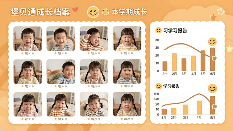 ����ͨ�ɳ�����ҳ�棬������ʾ������Ƭǽ��ѧϰ���棬����Ϊ����״��Ƭչʾ���Ҳ�����ͼ�����Ű����۴󷽣������ܰ�����磬ϸ����ʾͼ����״ͼ��Ц��ͼ�꣬������ʾ