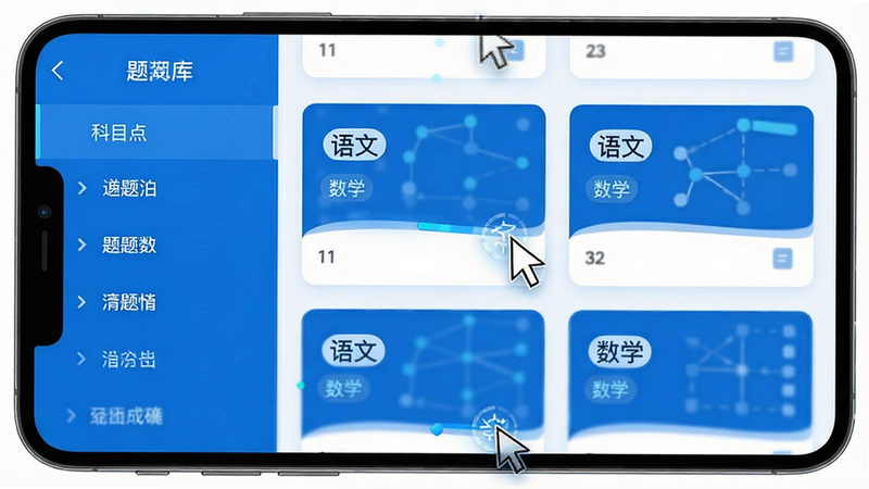 ����ΪAPP�ڵ�������ҳ�棬���Ϊ��Ŀ�б����Ҳ�Ϊ������Ŀ��Ƭ����Ƭ��������ʾ�����ġ�������ѧ����ǩ���������ҷ������Ű������׶������Ƽ�����ϸ�������ָ����Ч���������������ɾ�