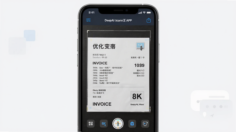 ����ΪDeepAIɨ����APP���棬���ֲ��þ���չʾ���Ű����ִ������Ϊ��ƽ���Ƽ��磬ϸ�ڰ����ֻ���Ļ����ʾ��һ�����ڱ��Ż��������ķ�Ʊͼ�񣬻���8k���ɾ����޶���Ԫ��