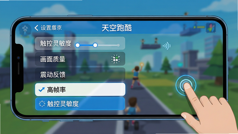 主体为手机屏幕界面示意图,展示