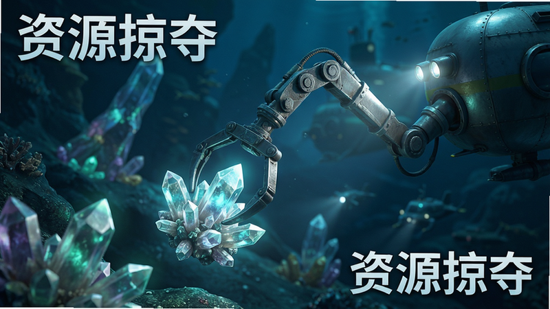 ����Ϊ��Դ�ɼ����棬����չʾǱˮͧ��е��ץȡ�����ʯ������Ϊ���׿������Ű�۽����ģ����Ϊдʵ��Ϸ������ϸ��չʾ��ʯ���󣬻����������ɾ��޶���Ԫ�أ����ֱ�ע����Դ�Ӷᡱ