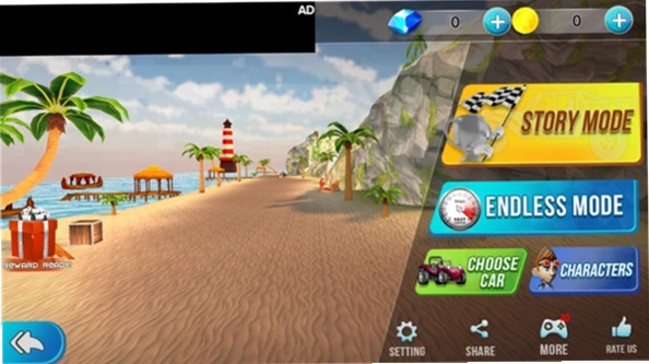 沙滩赛车竞速 Beach Racing截图1