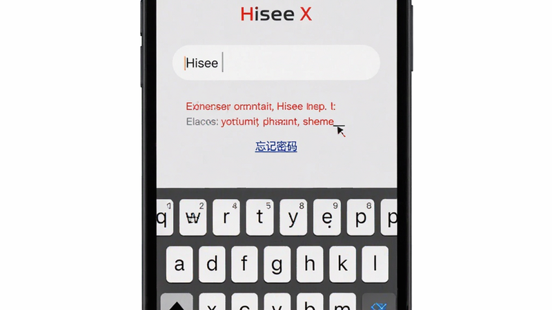����Ϊ�ֻ���¼���棬��ʾ Hisee X �˺�������������ʾ���֣����־��У��Ű�ͻ�����������롱���ӣ����Ϊ��������ƣ�ϸ��չʾ���̵���״̬������˸�����ʸ��壬�ɾ����޶���Ԫ��