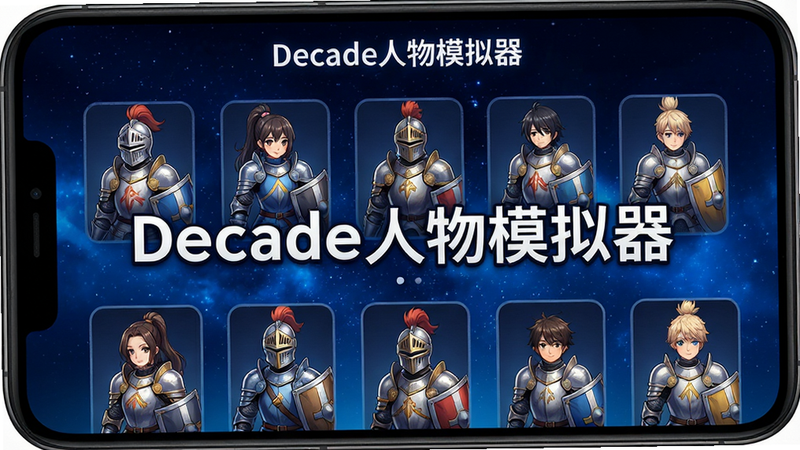 ����Ϊ�ֻ���Ļ��д����Ļ������ʾ��Decade����ģ�����������棬����Ϊ����ɫ�ǿս��䣬�������ж����ʿ��ɫ��������ͼ���������룬�Ű����������Ϊ����Ԫ�����磬ϸ�ڷḻ�����ʸ��壬�ɾ����޶���Ԫ��