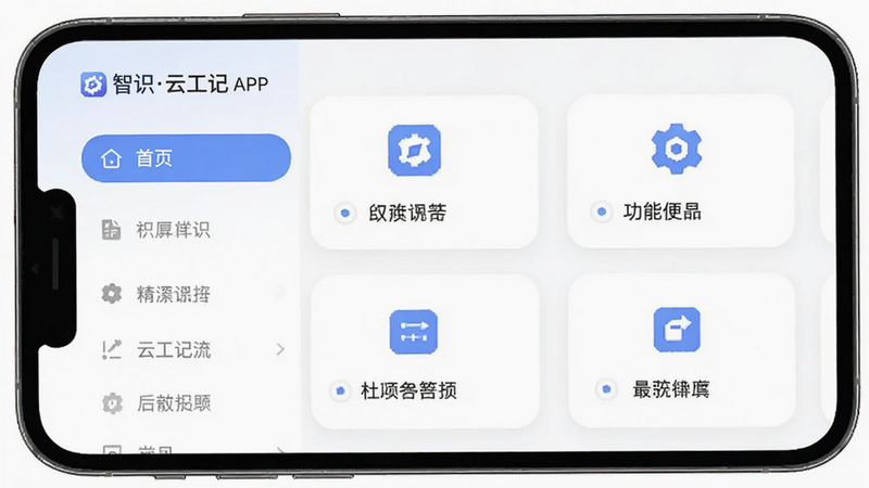 ����Ϊ�ֻ���Ļչʾ��ʶ�ƹ���APP��ҳ���棬����Ϊ��ർ�����Ҳ๦�ܿ�Ƭ���Ű������ִ������Ϊ��ƽ��UI��ƣ�ϸ�ڰ���������ͼ�������ֱ�ǩ�����ʸ��壬�ɾ����޶���Ԫ�أ����ְ���