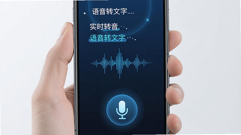 ����Ϊ�ֻ�����չʾ����¼�빦�ܣ�����Ϊ�ײ���˷�ͼ��Ŵ��Ϸ���ʾʵʱת¼���֣����Ϊ�Ƽ�����ɫ����ϸ�ڰ����������������ָ����������������ɾ����޶���Ԫ�أ����ְ���
