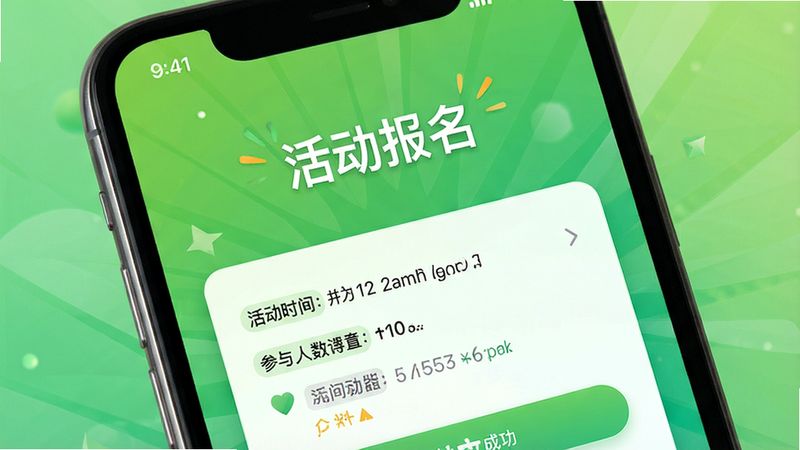 ����Ϊ�ֻ����棬��ʾ����������ɹ�ҳ�棬�����ʱ�䡢�ص㡢������������Ϣ������Ϊ��ɫ���䣬������������������ϸ�ڷḻ�����廭�ʣ��ɾ��޶���Ԫ��